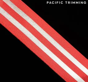 1 1/4" Reflective Red/Silver Tape : ZRT007RD