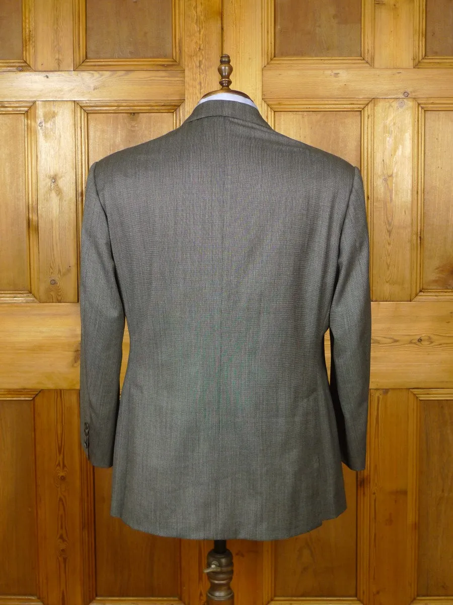 23/0160 near immaculate vintage welsh & jefferies savile row bespoke micro-nailhead weave d/b worsted suit 45 short