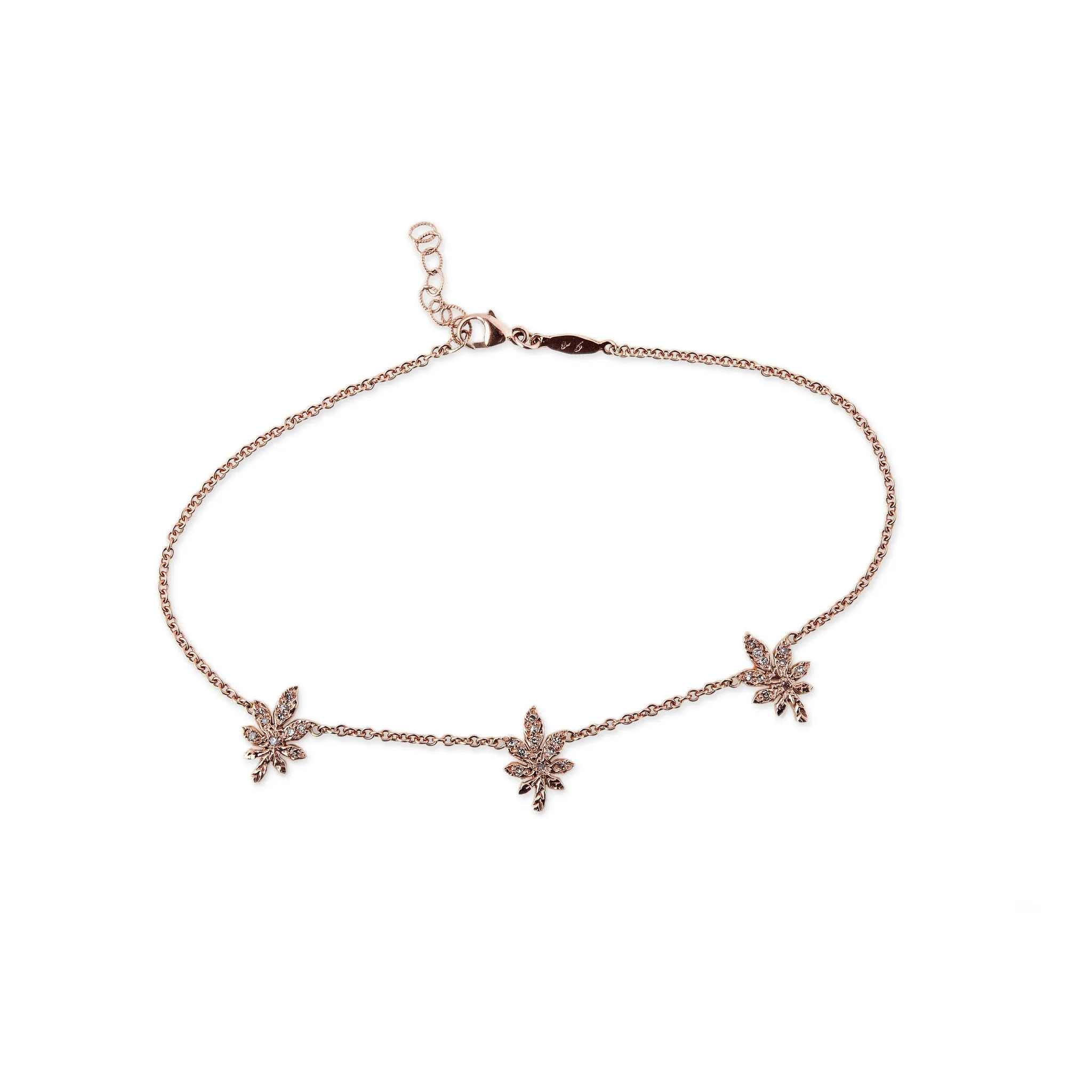 3 Sweet Leaf Anklet