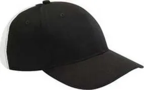 Adams PE105 Adult Contrast Back Stripe Clubhouse Cap - Black