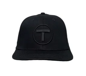 Adult Boston MBTA T Logo Flat Brim Hat Black NEW!