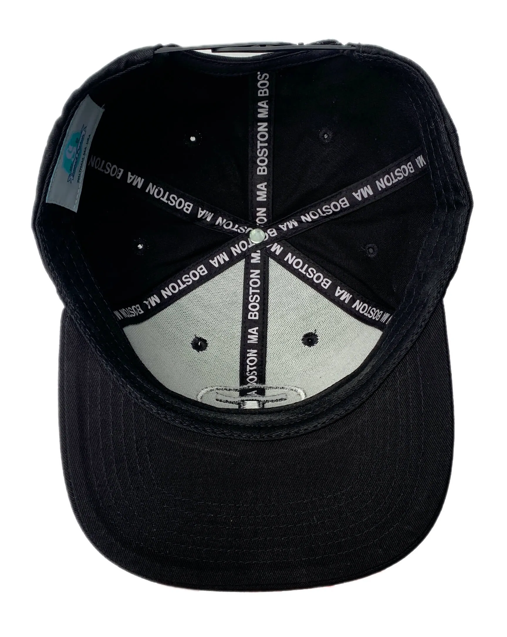 Adult Boston MBTA T Logo Flat Brim Hat Black NEW!