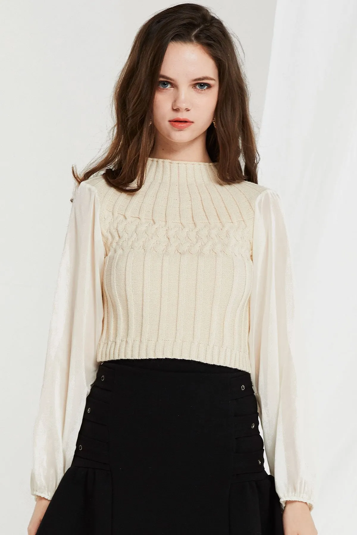 Alecia Knit Sheer Top