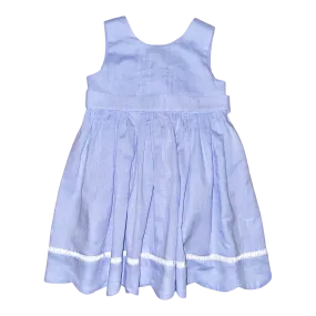 Anna Twirl Dress- Bluffton Blue Linen