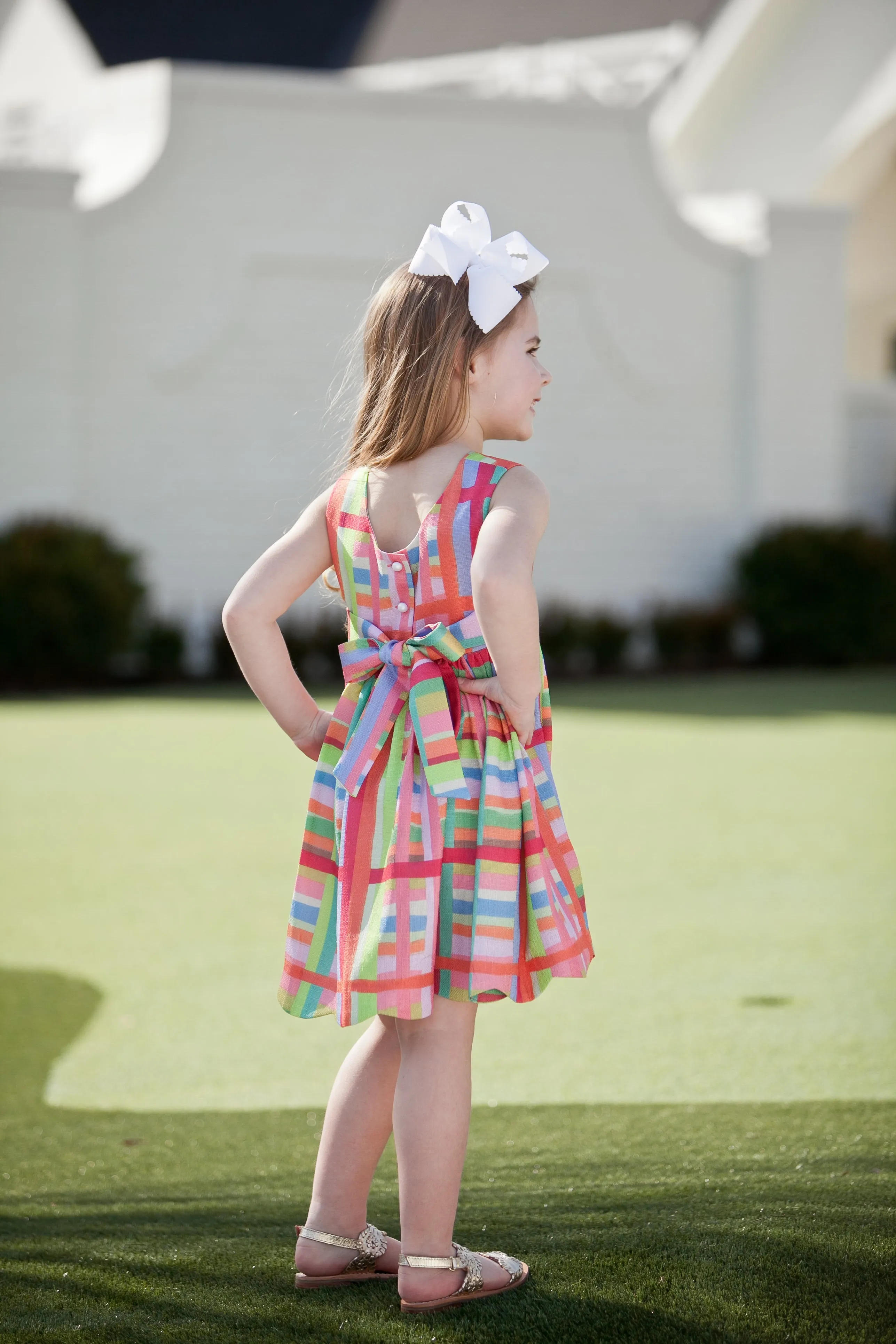 Anna Twirl Dress- Rainbow Row