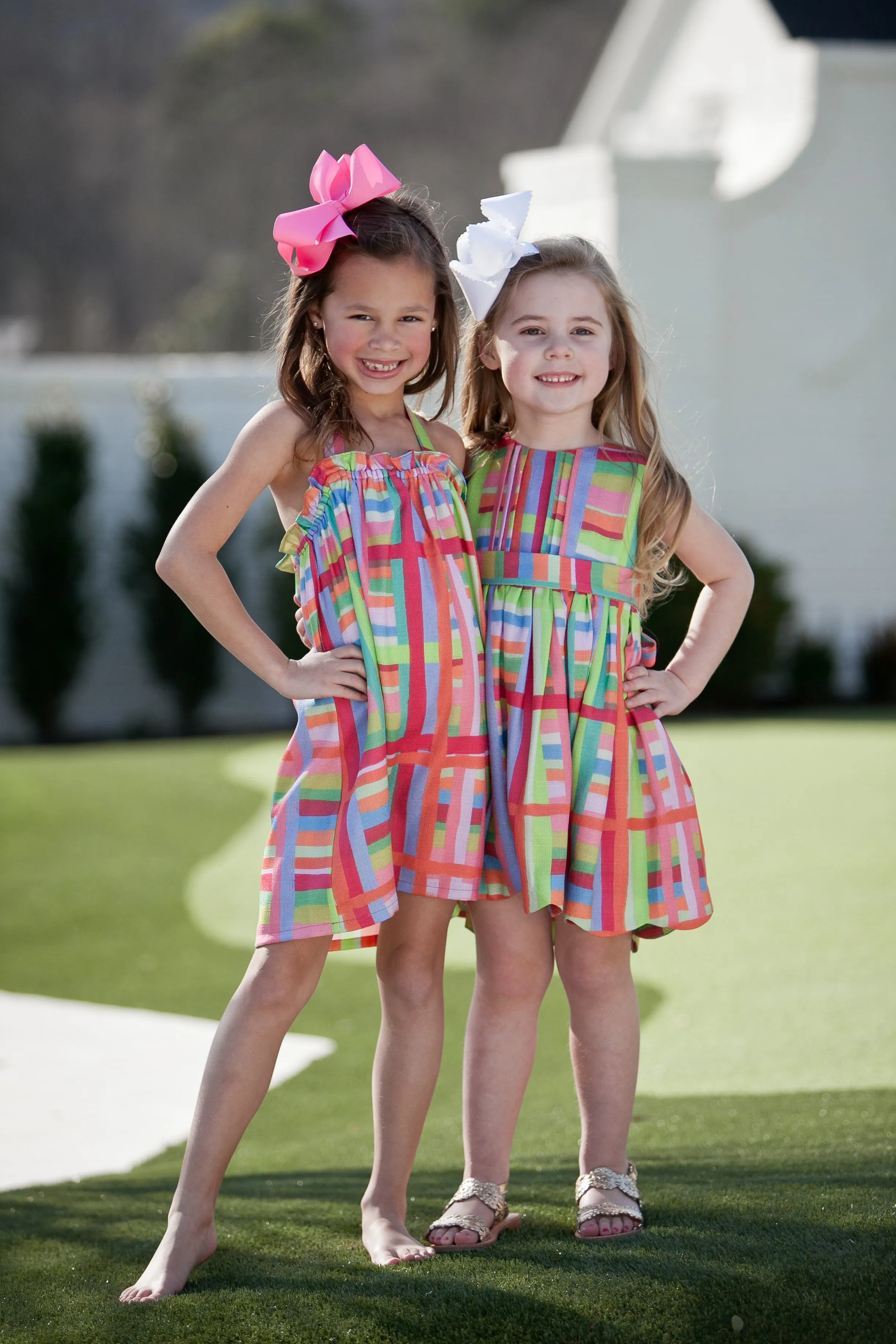 Anna Twirl Dress- Rainbow Row