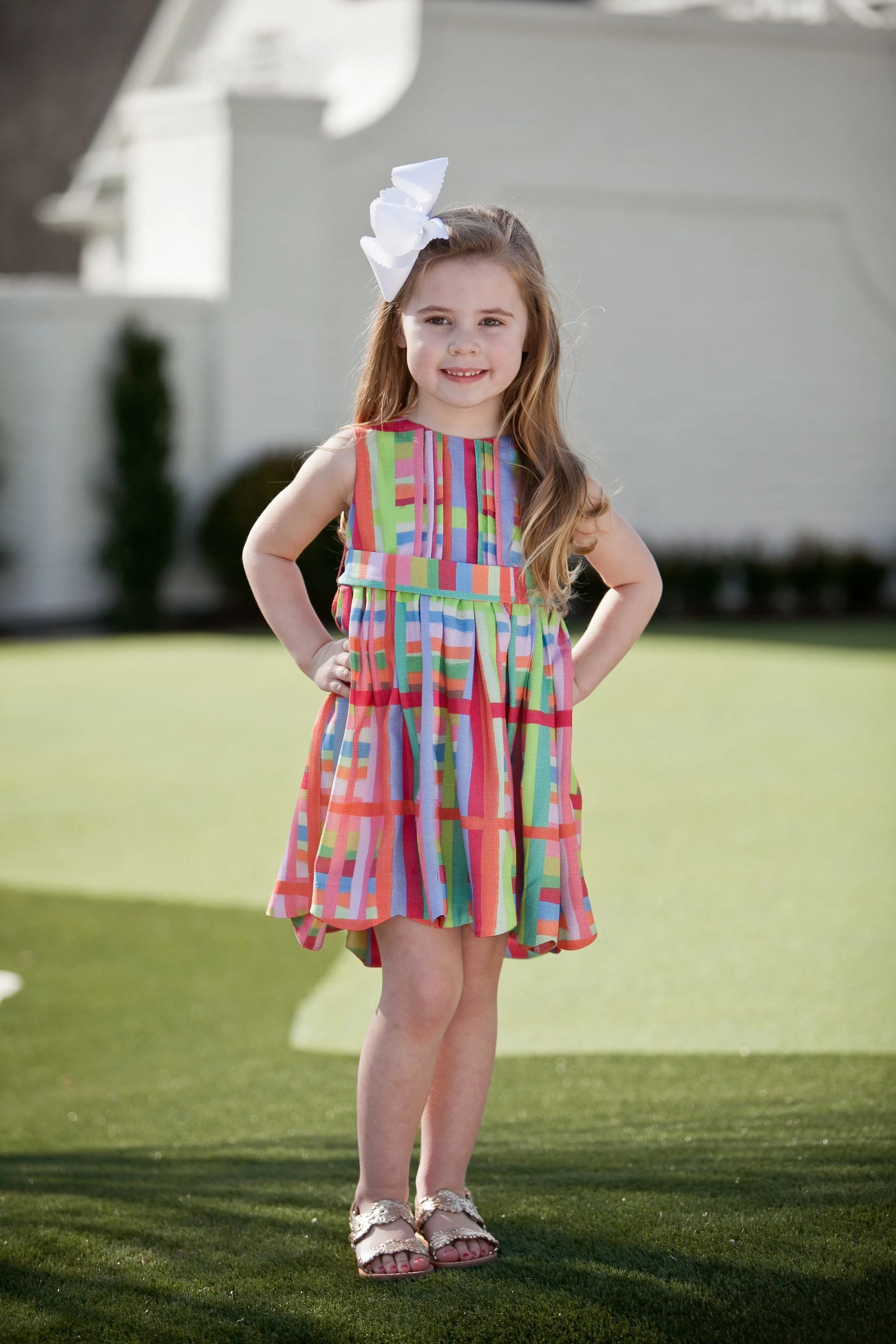 Anna Twirl Dress- Rainbow Row