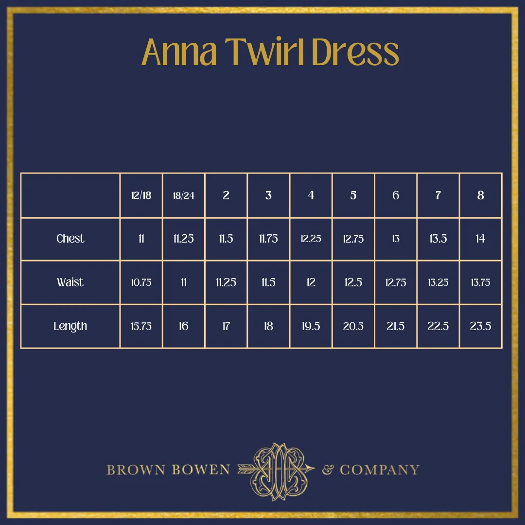 Anna Twirl Dress- Rainbow Row