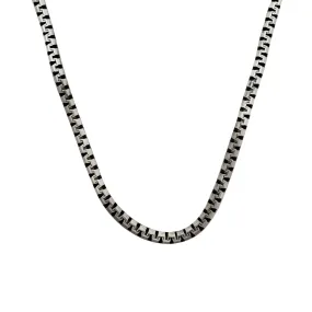 Antique Finish Round Chain (Silver)