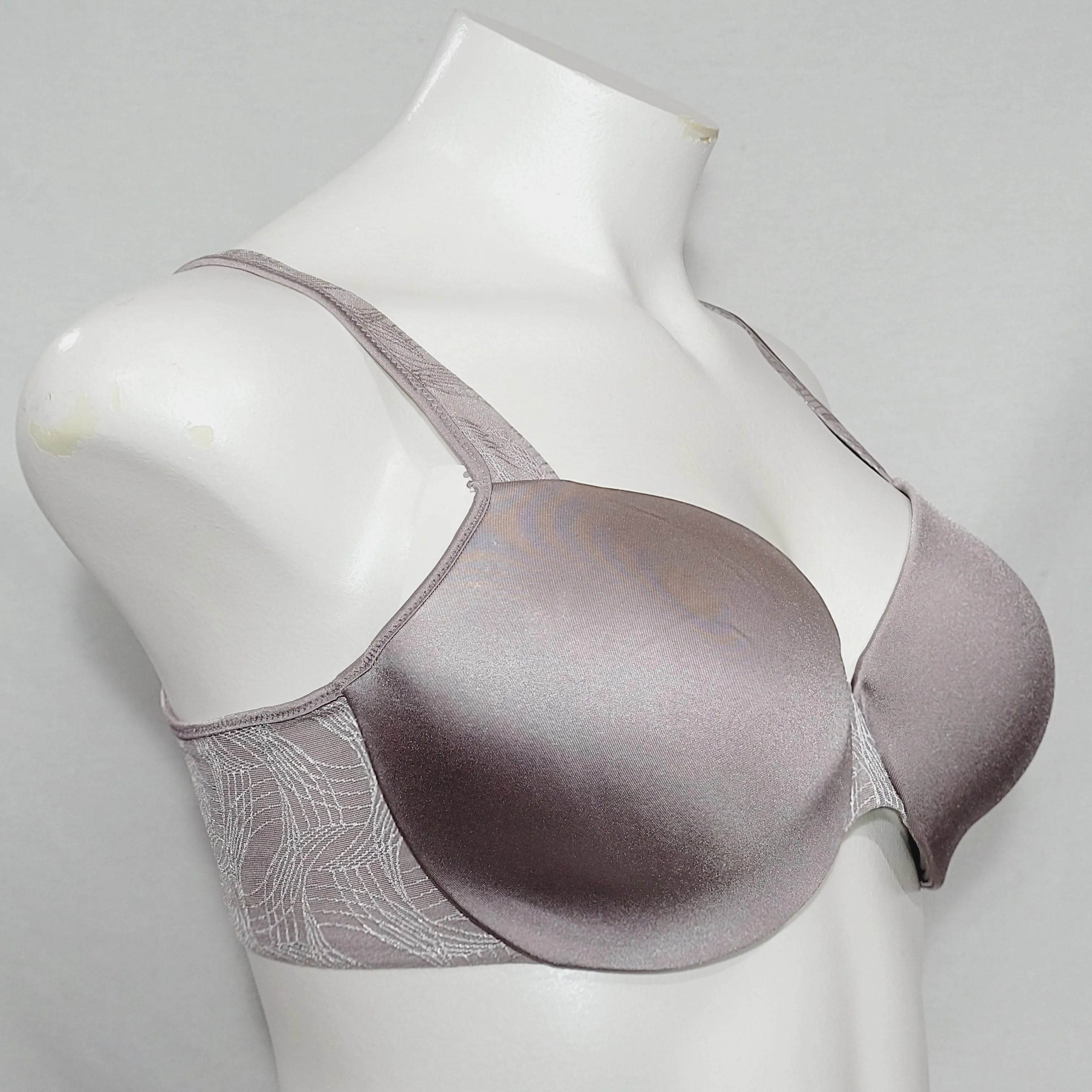 Bali BB64 Worry Free Beige Padded Underwire T-Shirt Bra 42C Taupe NWT