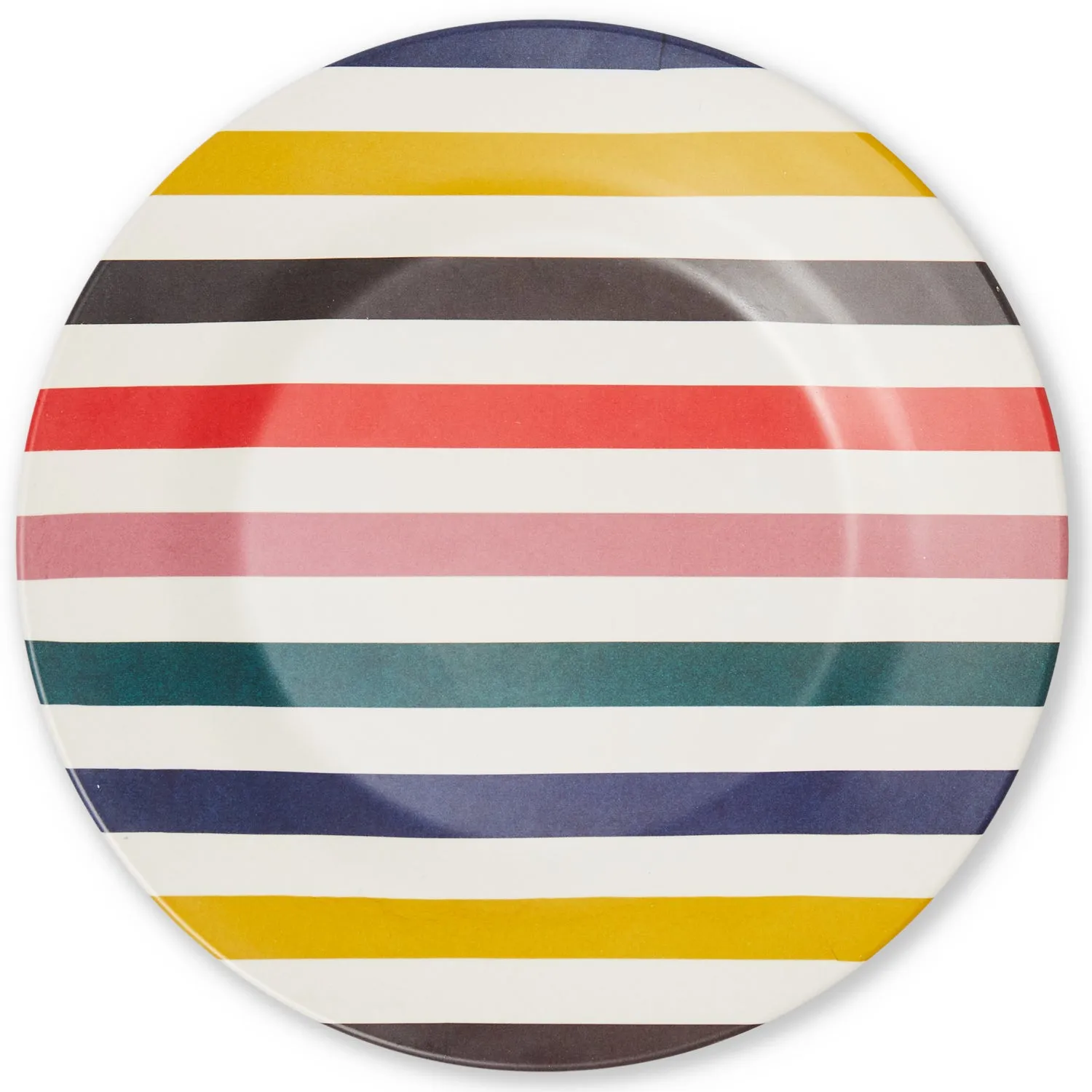 Bamboo Dinner Plate Set of 2 - Big Stripe