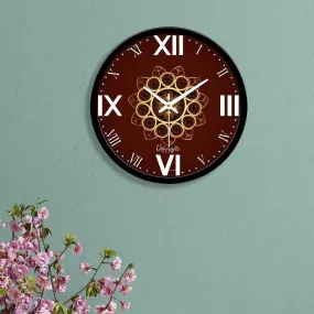 Beautiful Flower Pattern Art Designer Wall Clock