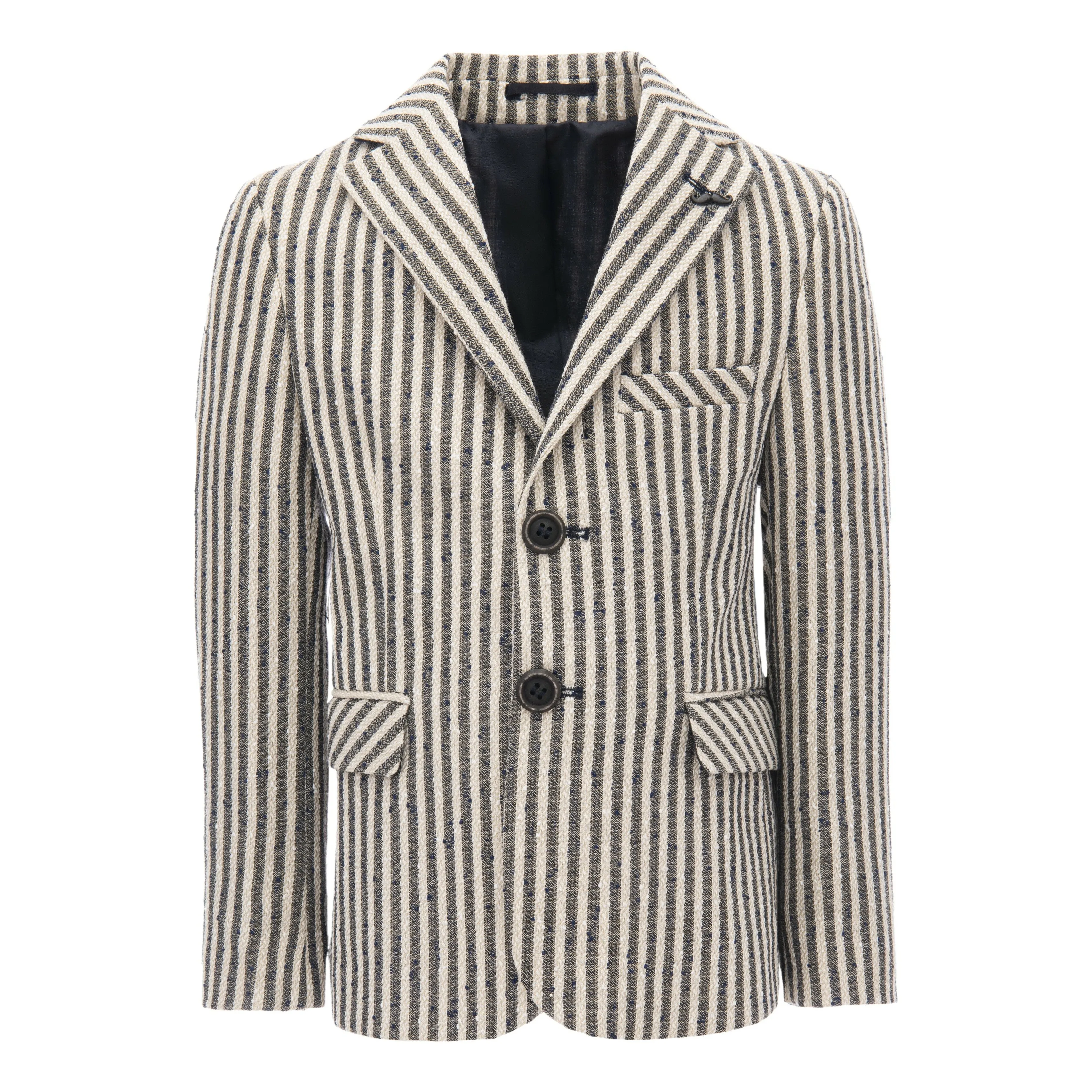 Beige Double Striped Blazer