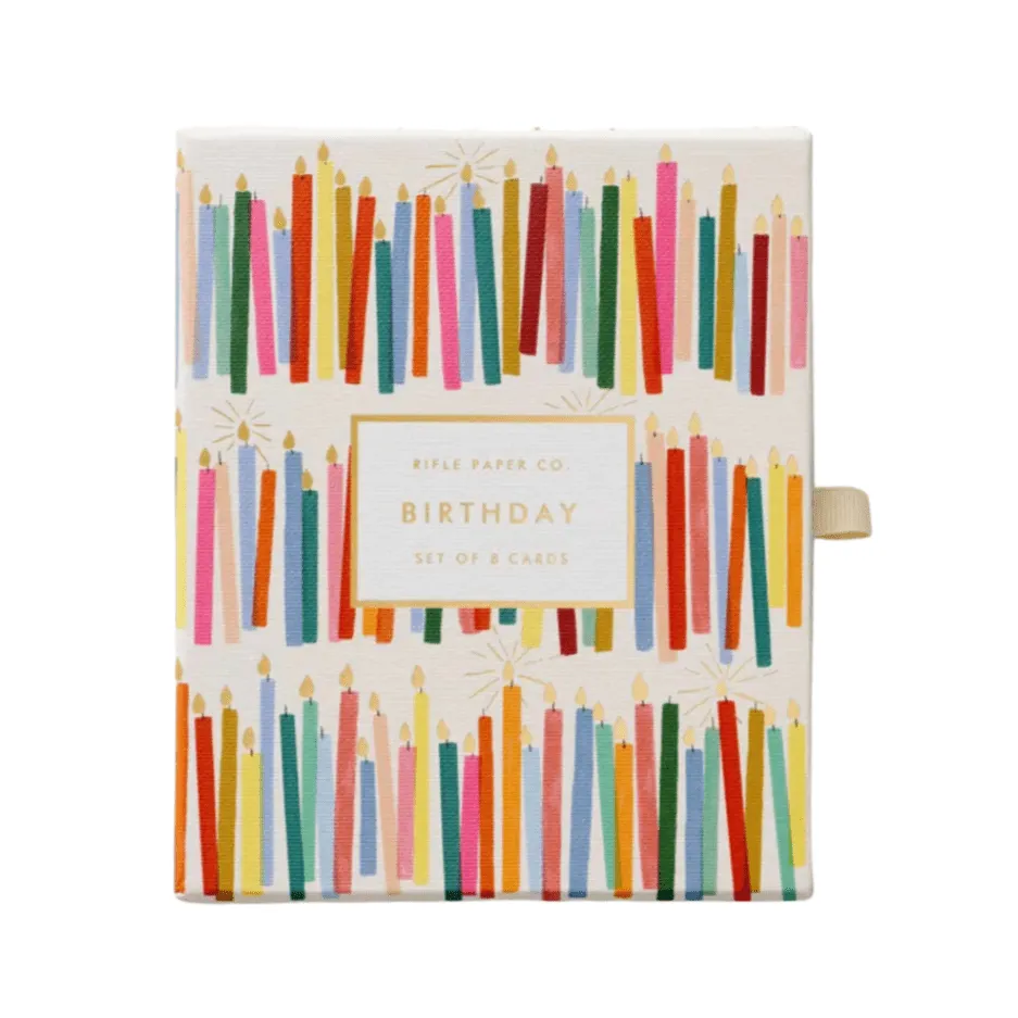 Birthday Candles Keepsake Card Box