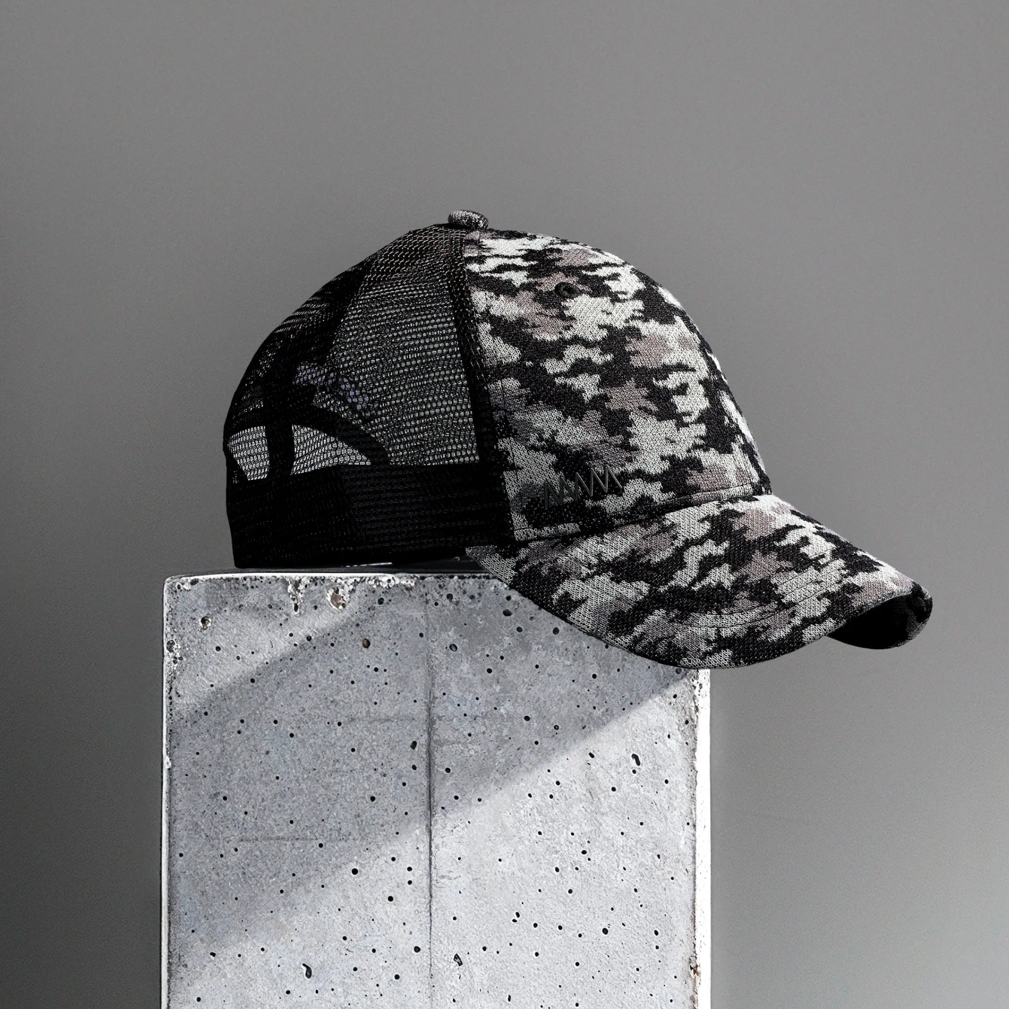 Black Camo Mesh Hero Cap