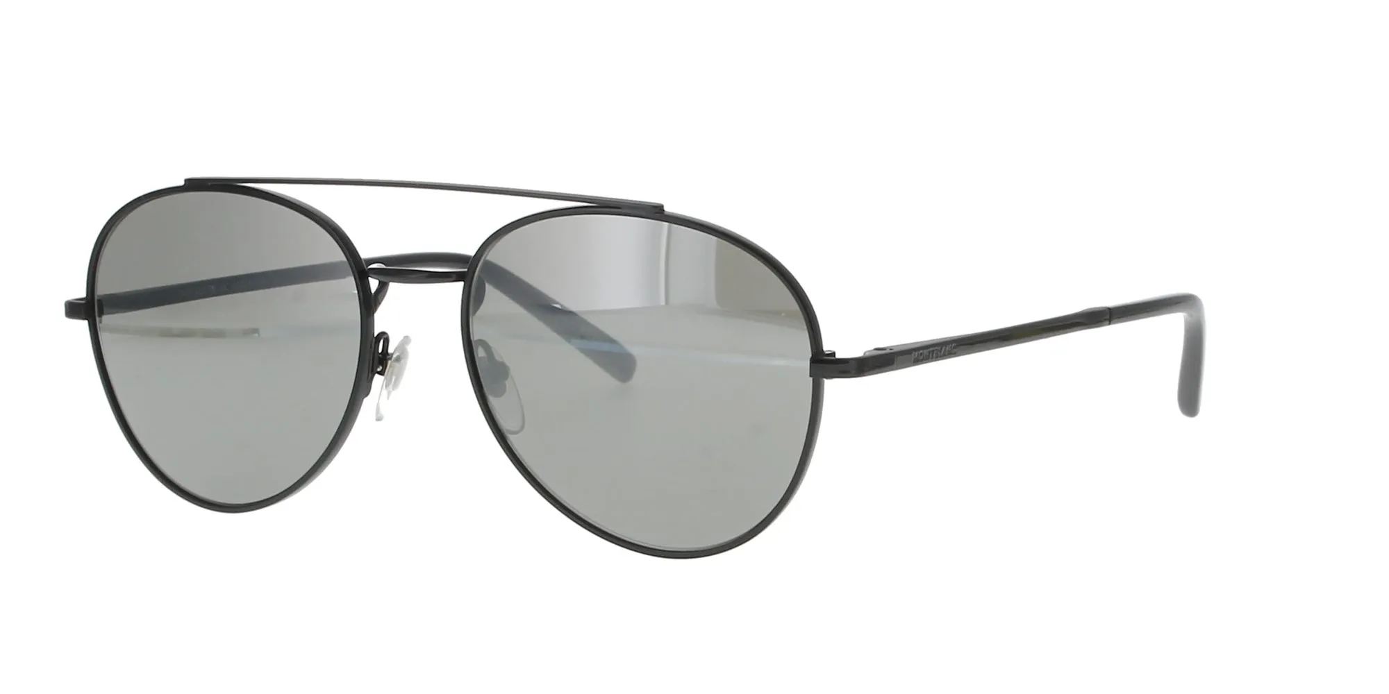 Black Metal Round Teardrop Mont Blanc Sunglasses