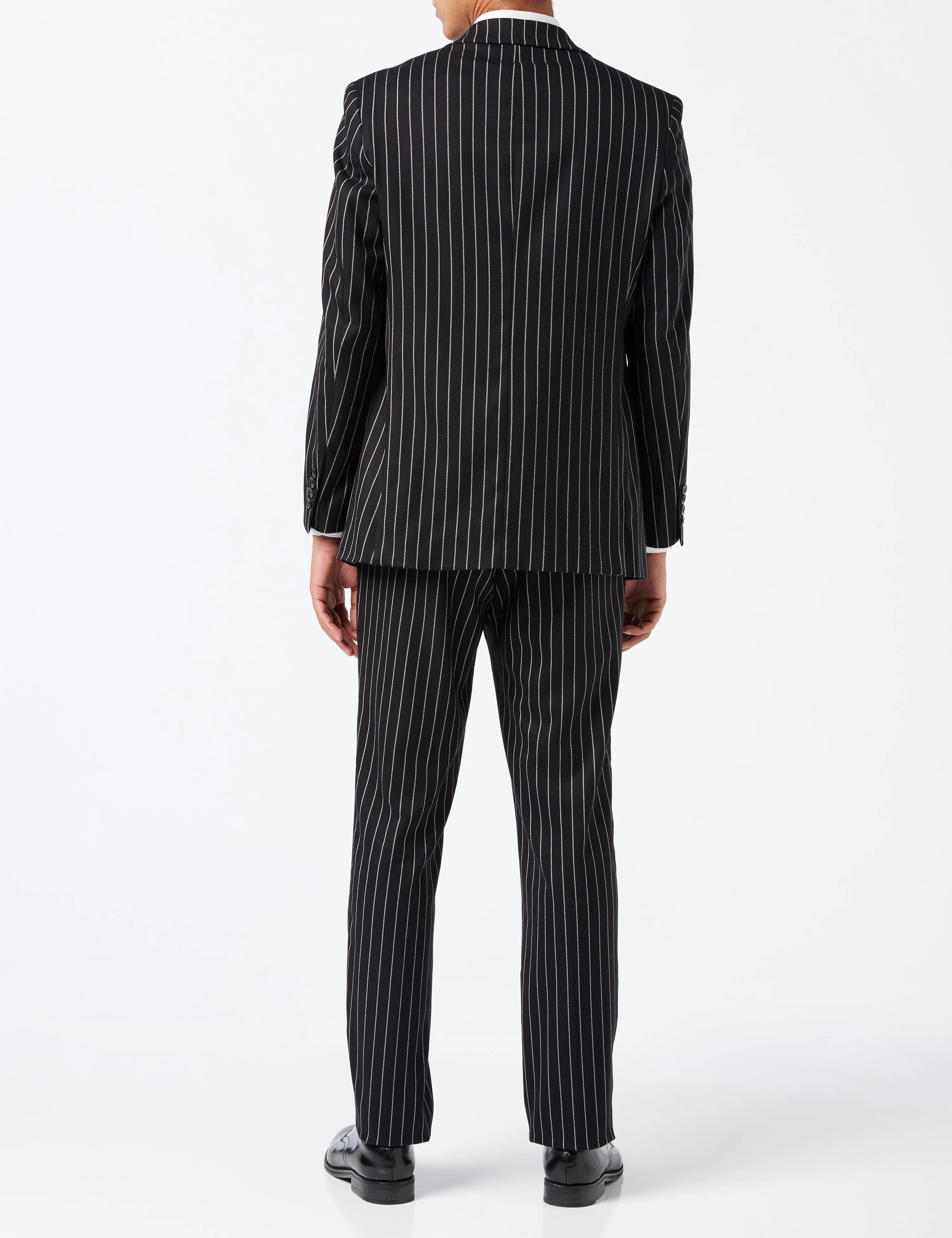 BLACK PIN STRIPE SUIT