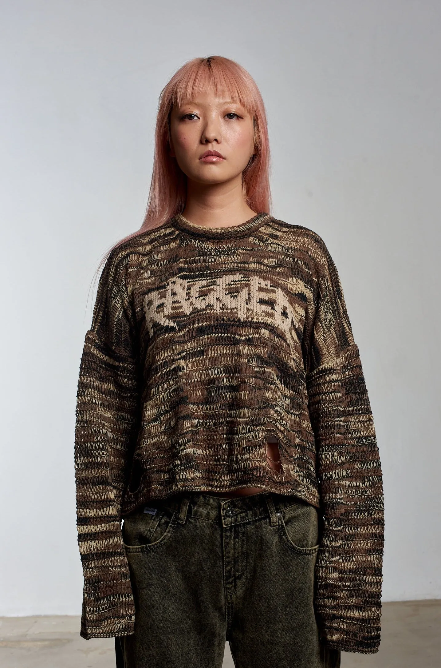 Bleacher Distressed Knit