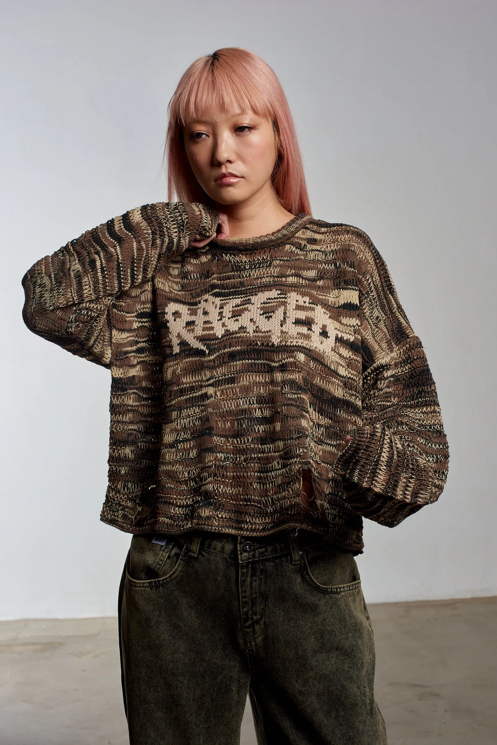 Bleacher Distressed Knit