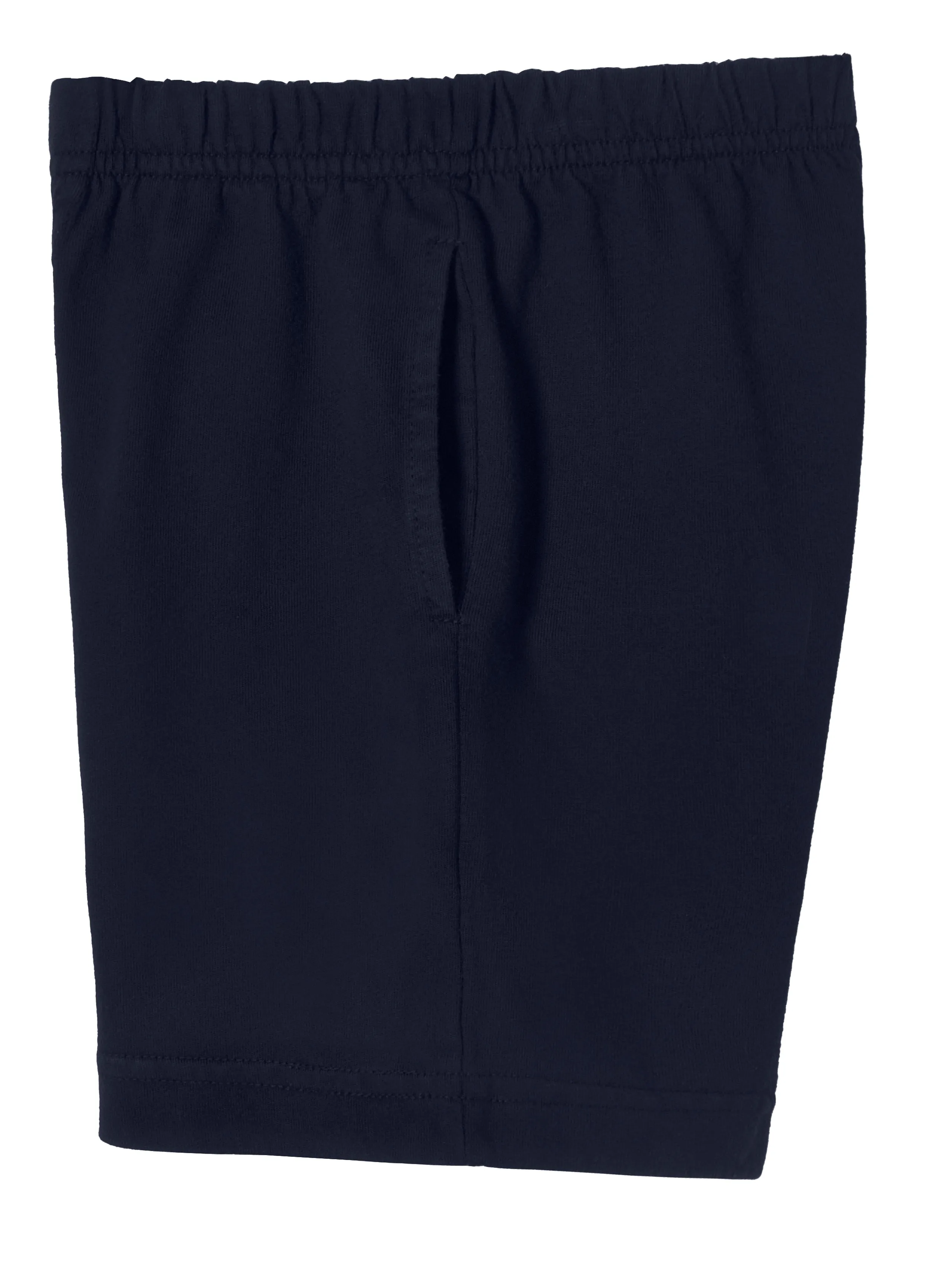 Boys Soft Cotton UPF 50  Above-Knee Side Pocket Shorts | Dark Navy