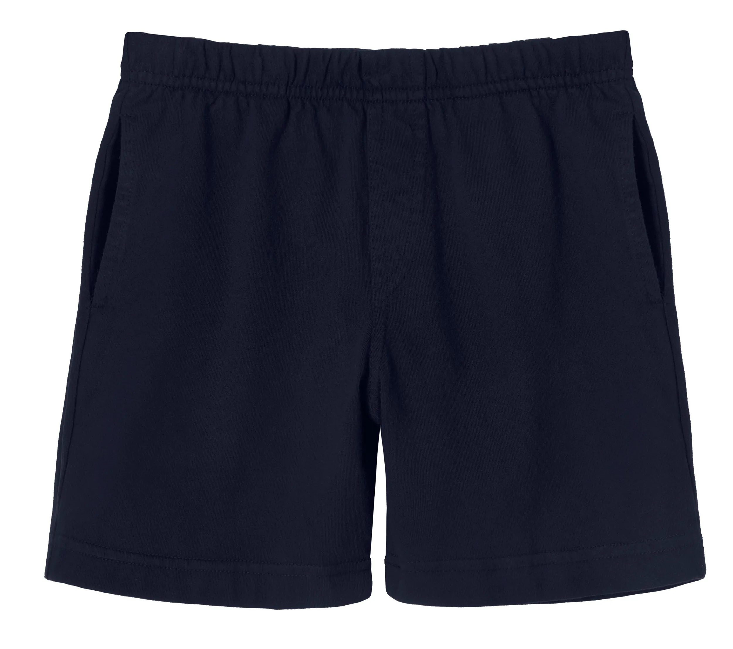 Boys Soft Cotton UPF 50  Above-Knee Side Pocket Shorts | Dark Navy