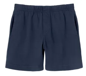 Boys Soft Cotton UPF 50  Above-Knee Side Pocket Shorts | Midnight