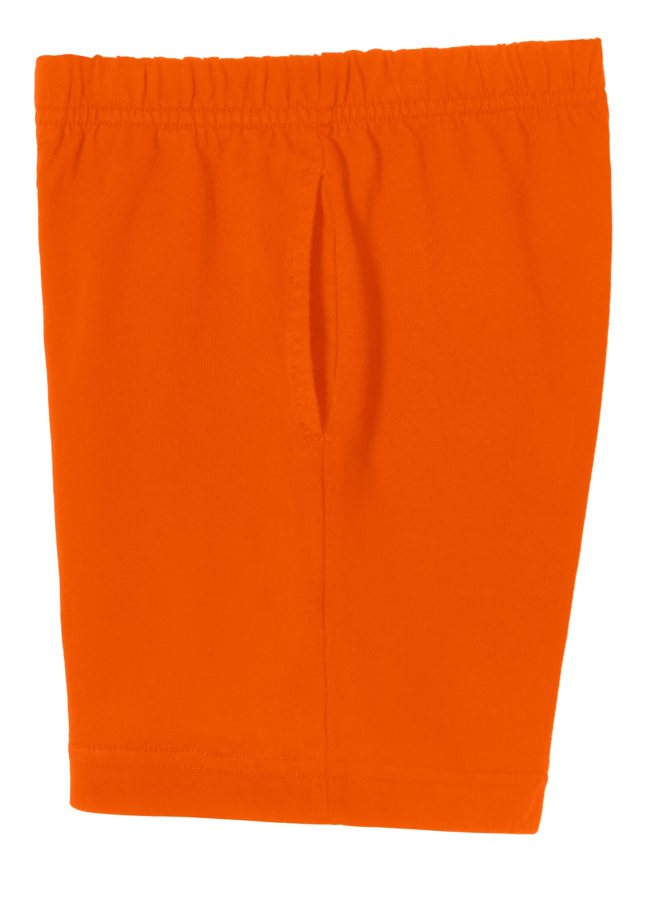 Boys Soft Cotton UPF 50  Above-Knee Side Pocket Shorts | Orange