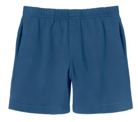 Boys Soft Cotton UPF 50  Above-Knee Side Pocket Shorts | Smurf