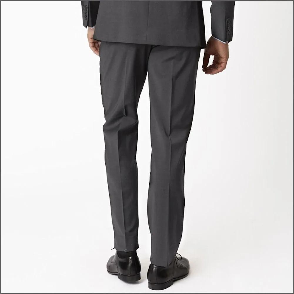 Brook Taverner Avalino Charcoal Crease Resistant 2 Piece Travel Suit-