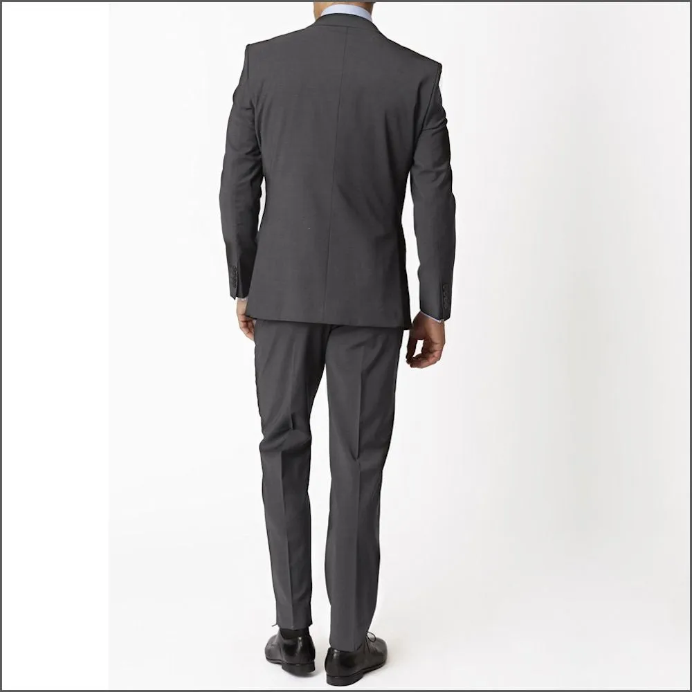 Brook Taverner Avalino Charcoal Crease Resistant 2 Piece Travel Suit-