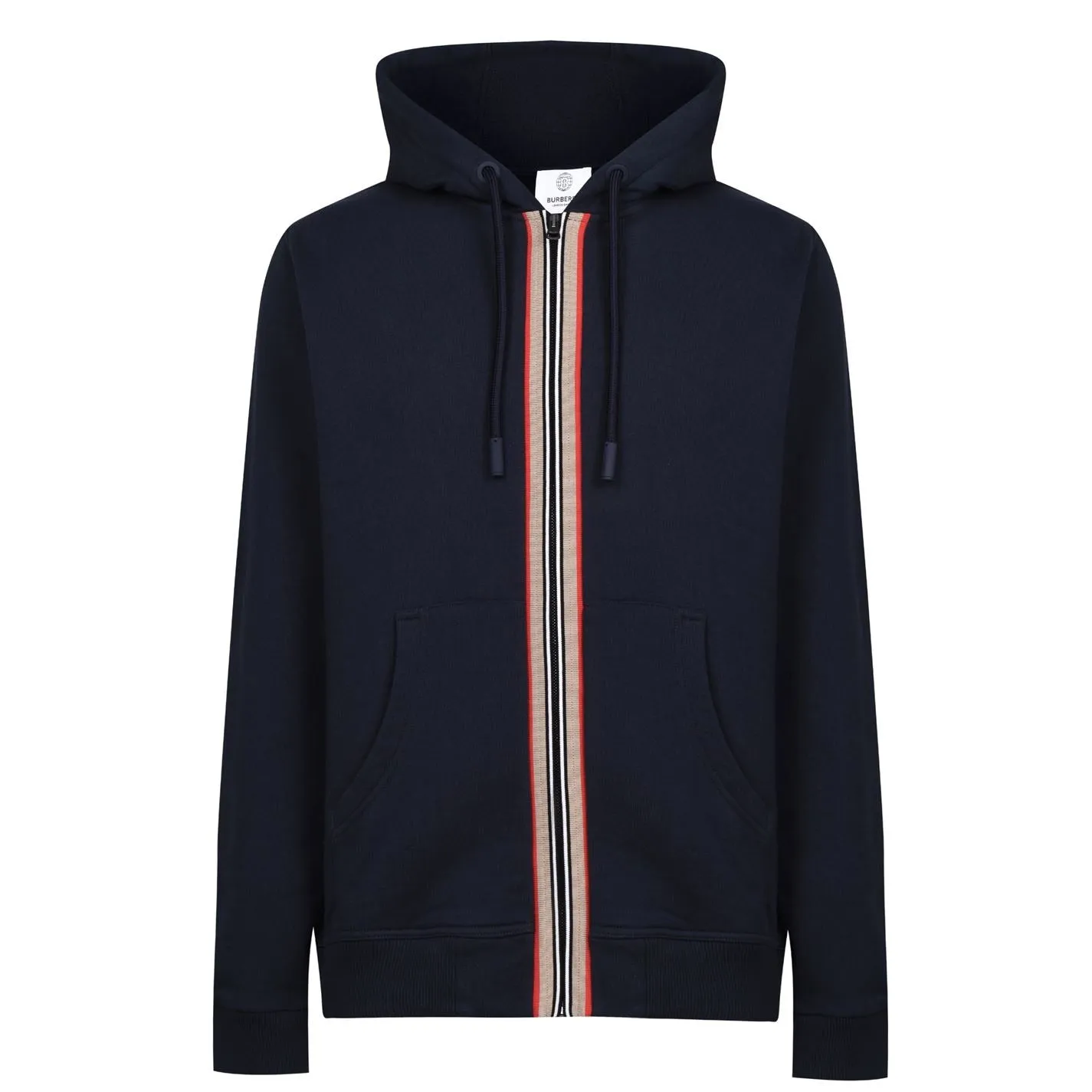 Burberry Navy Classic Trim Hoodie