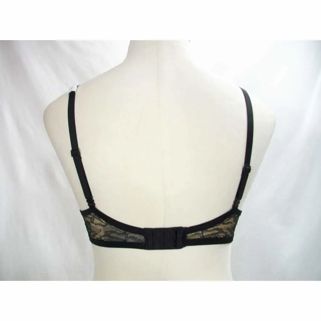 Calvin Klein QF1941 CK Black Obsess Push Up Plunge UW Bra 34B Black NWT