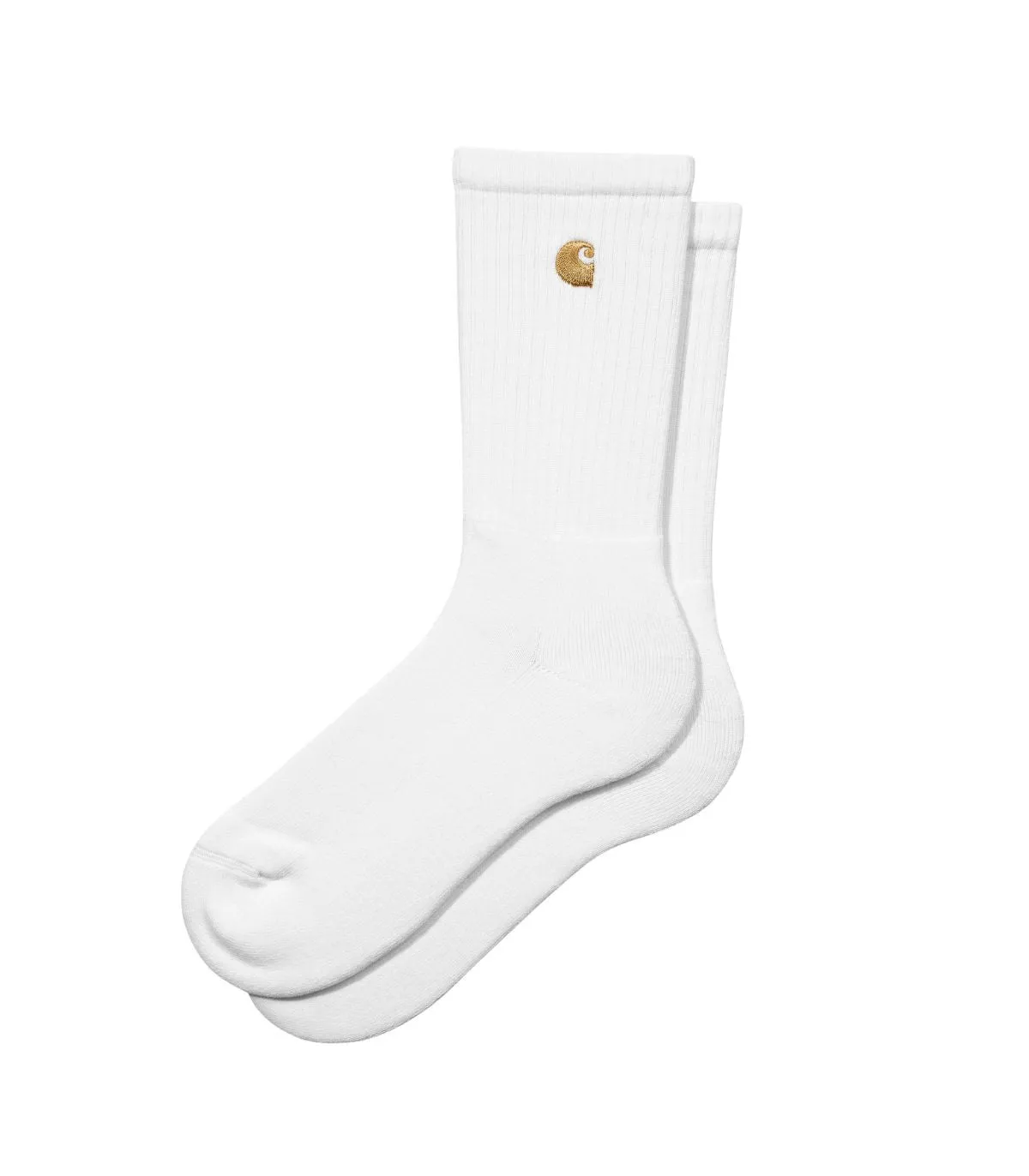 CARHARTT WIP CHASE SOCKS WHITE / GOLD - CALCETINES