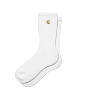 CARHARTT WIP CHASE SOCKS WHITE / GOLD - CALCETINES