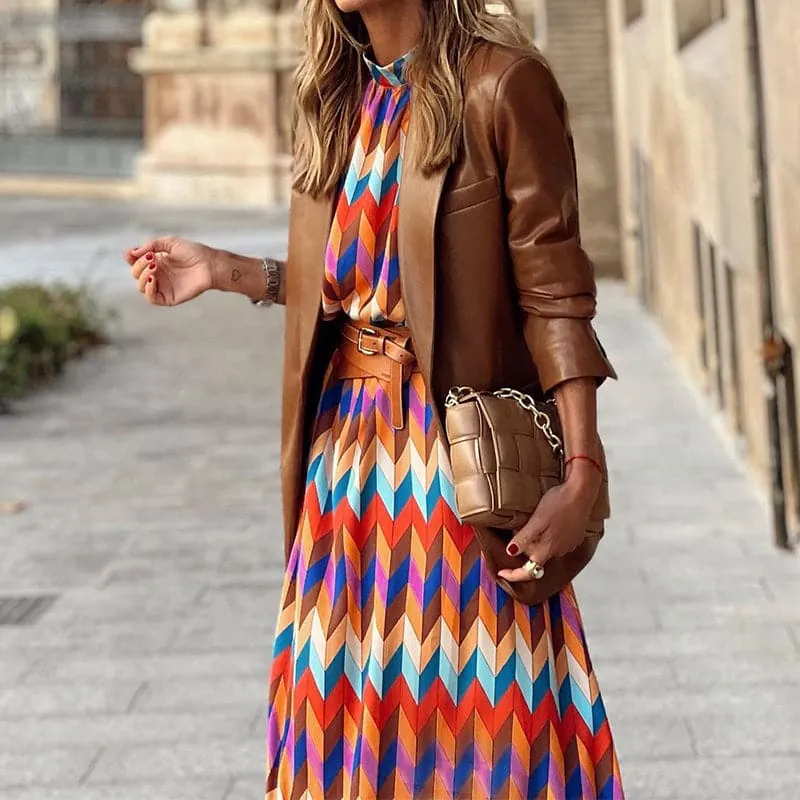 Casual Women Lantern Sleeve Dress