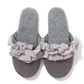 Chiffon Room Shoes Frill Gray