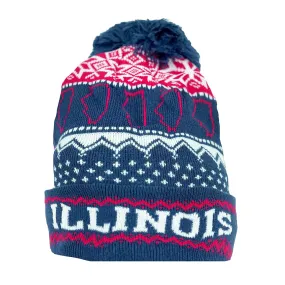 Cirque Illinois Fairisle Beanie Blue/Red/White