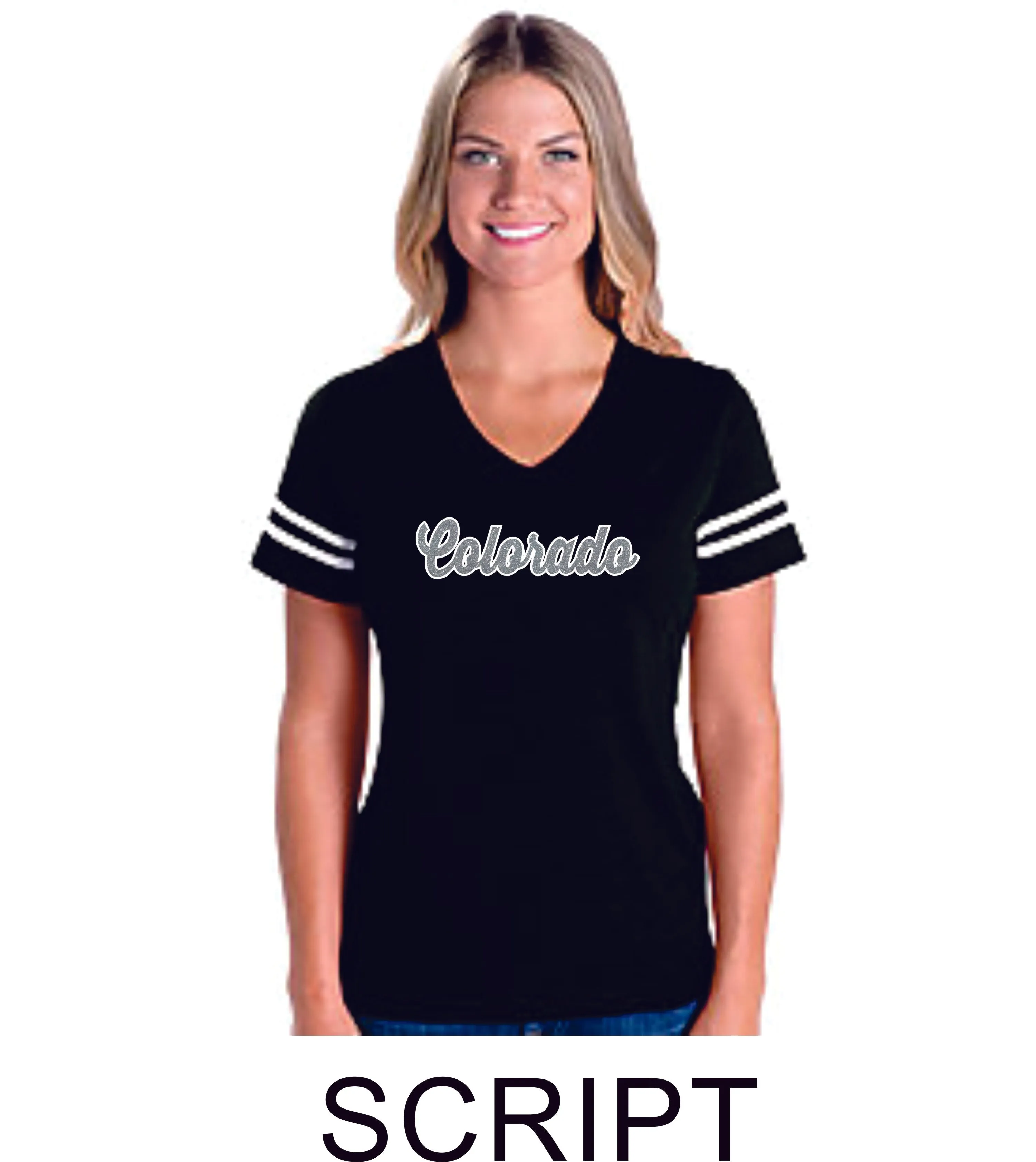 CO Baseball Varsity Tee- Youth, Ladies, Unisex, Curvy Sizes