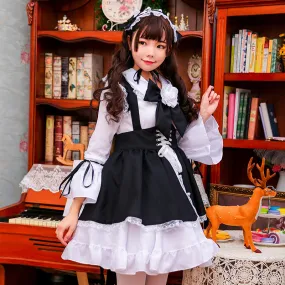 cosplay black and white maid suit  PL52362