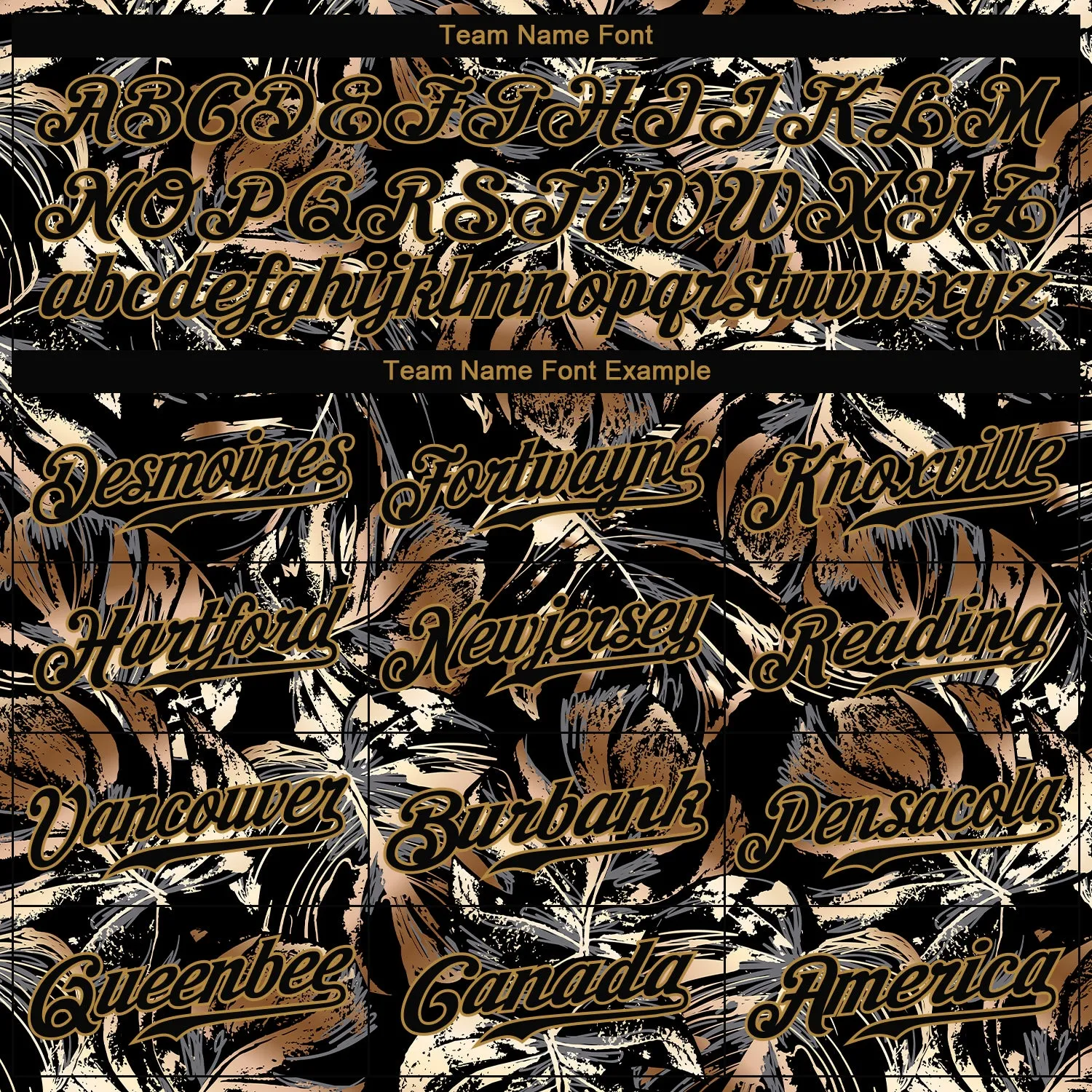 Custom 3D Pattern Design Golden Tropical Leaves In The Style Of Jungle And Hawaii Authentic Baseball Jersey