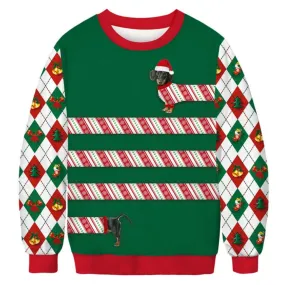 Dachshund Dog Ugly Christmas Sweater