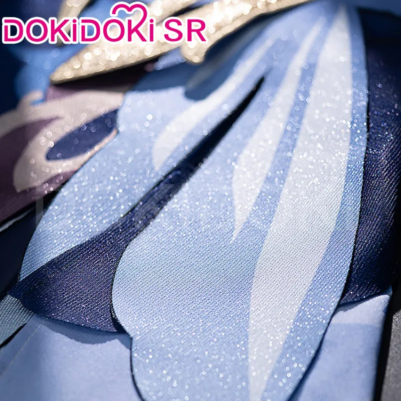 DokiDoki-SR Game Genshin Impact Ningguang New Skin Cosplay Orchid's Evening Gown Ning Guang Cosplay