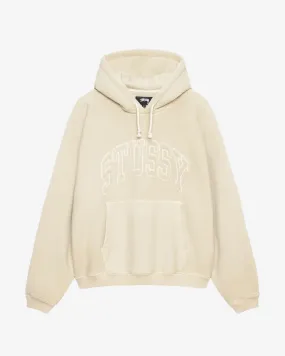 Embroidered Relaxed Hoodie Sand