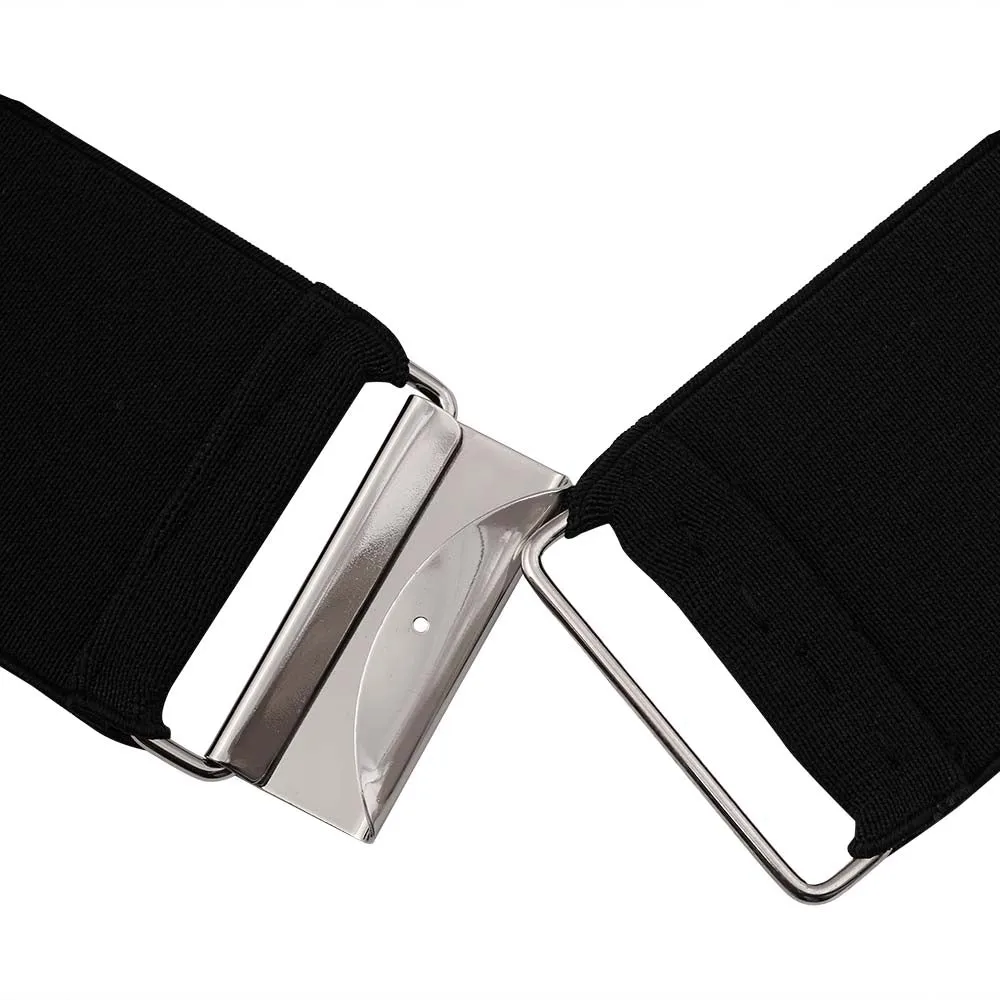 Eye-Catching Broad Shiny Designer Waist Metal Belt