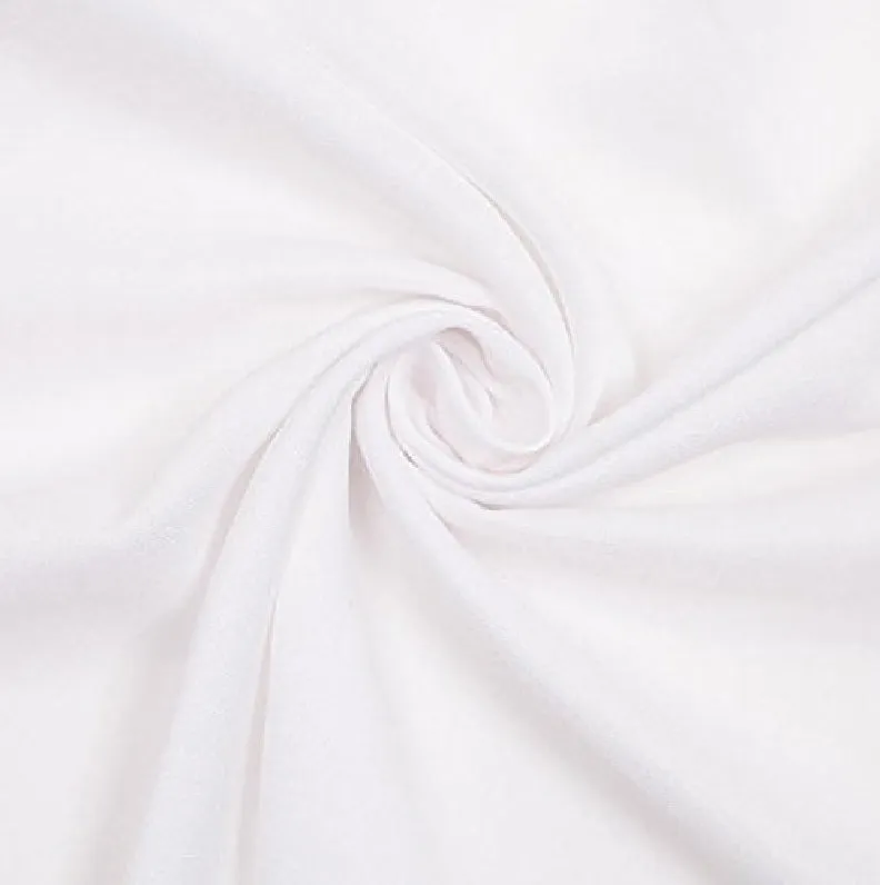 FabricLa Rayon Challis Fabric | White