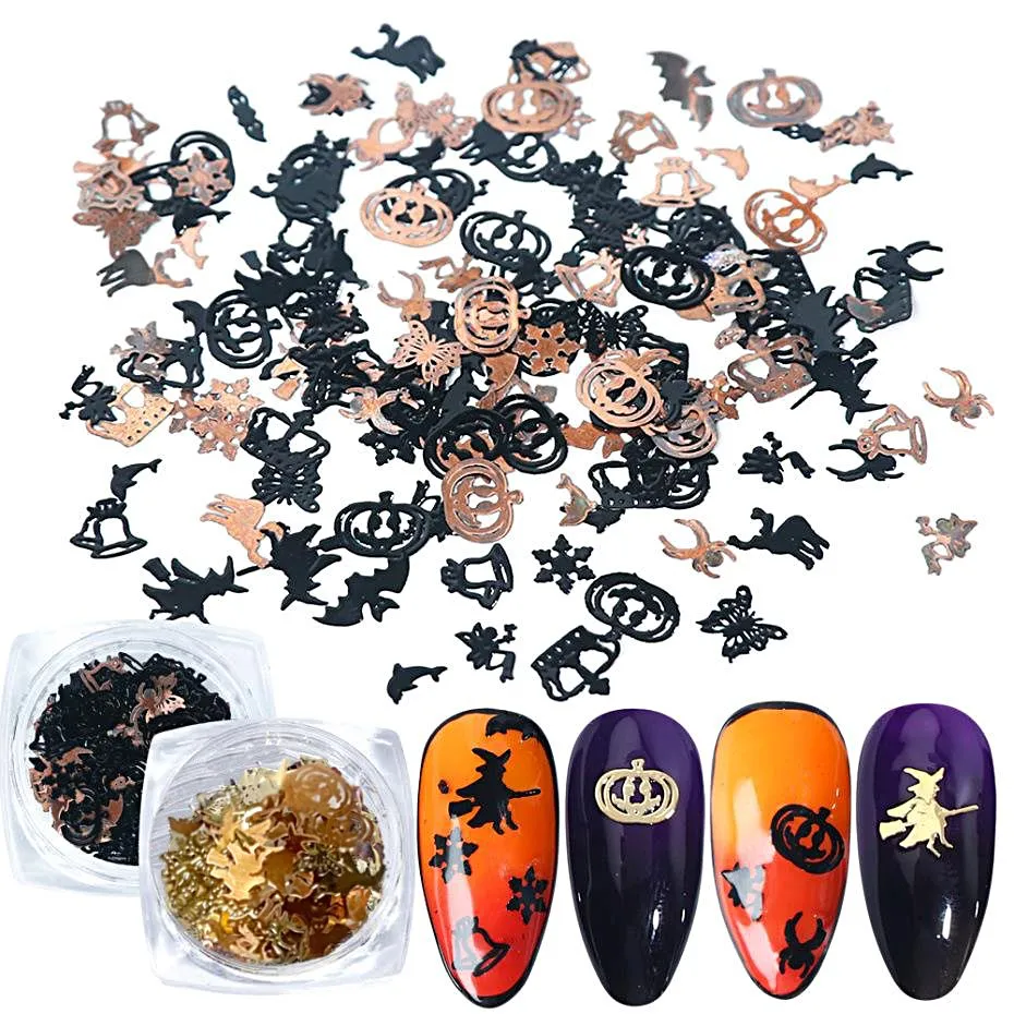 Halloween 3D Nail Art Ultra Thin Metal Slices