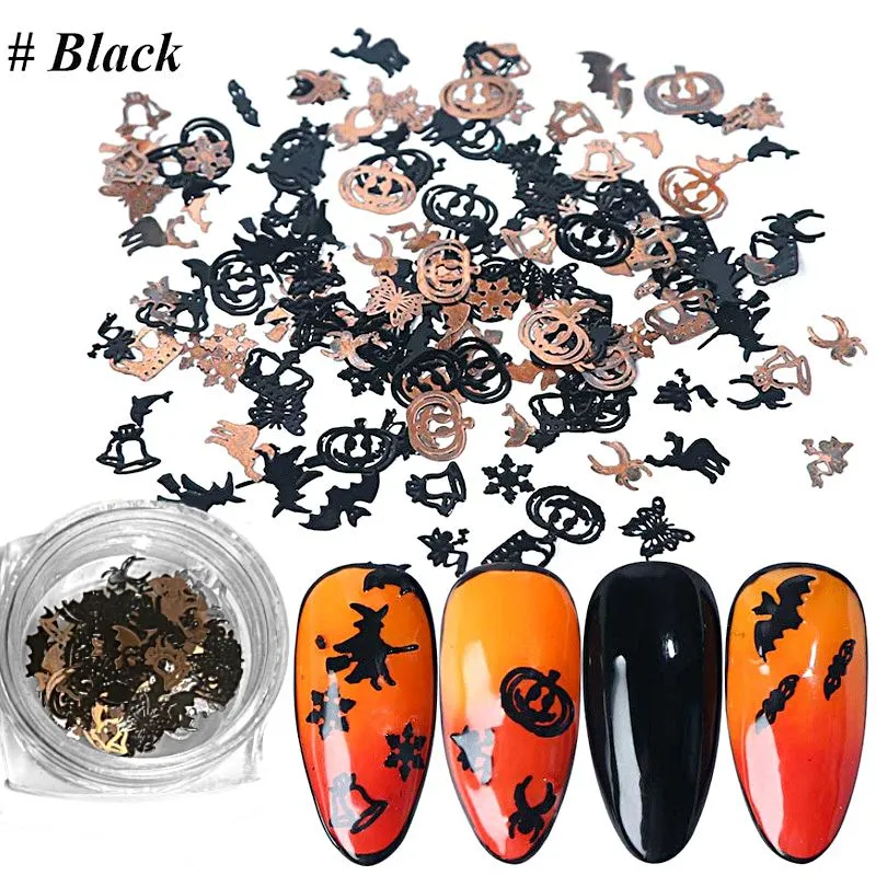 Halloween 3D Nail Art Ultra Thin Metal Slices