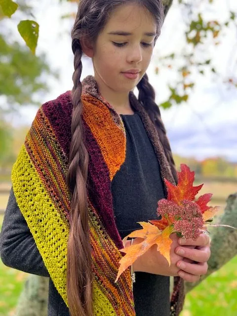 Happy Camper Fall Shawl Pattern