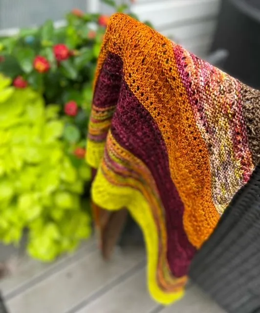 Happy Camper Fall Shawl Pattern