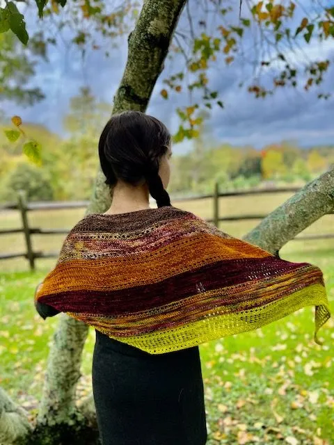 Happy Camper Fall Shawl Pattern